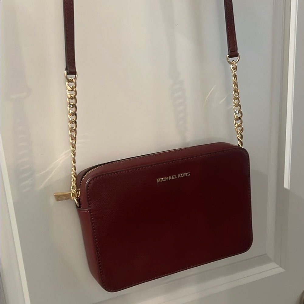 Michael Kors Burgundy Crossbody Bag